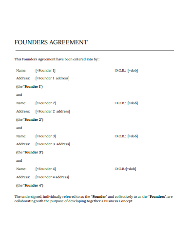 basic founders agreement
