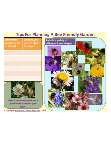 bee friendly garden planner