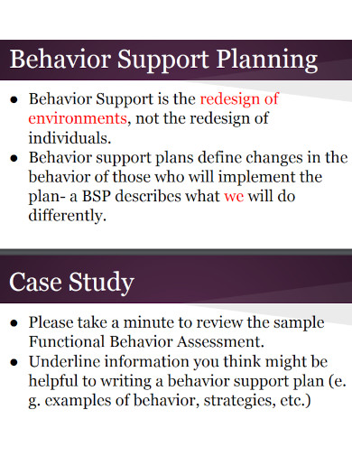 behavior support plans