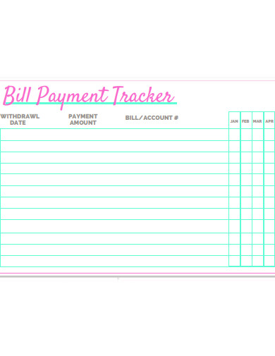 bill payment tracker