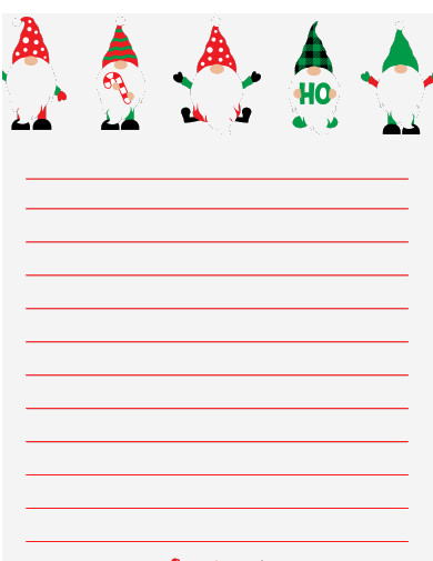 blank christmas letterhead