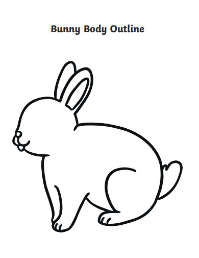 bunny body outline
