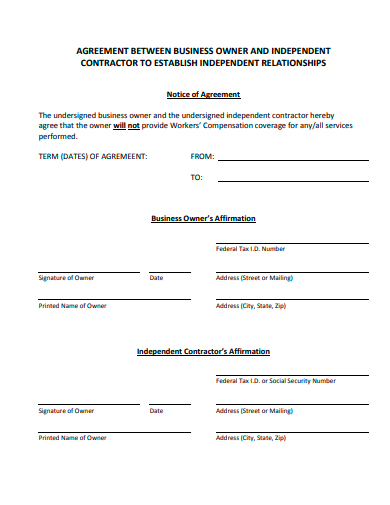 business owner agreement in pdf