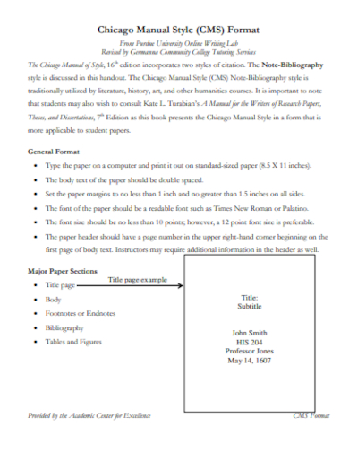 chicago manual style essay