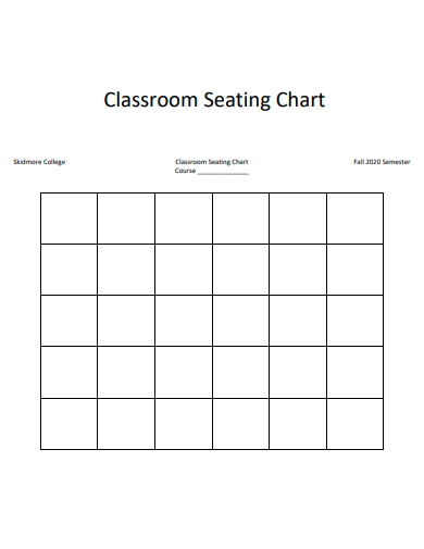 FREE 10+ Classroom Seating Chart Samples in PDF