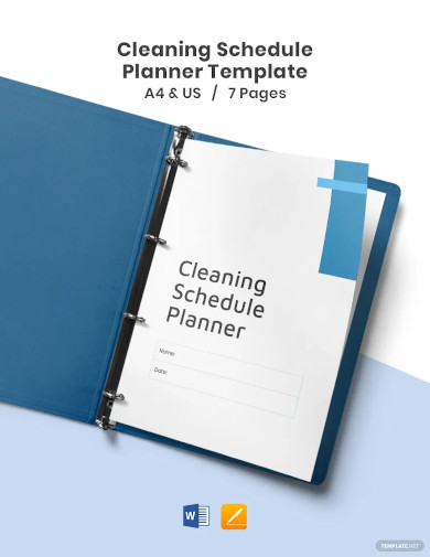 cleaning schedule planner
