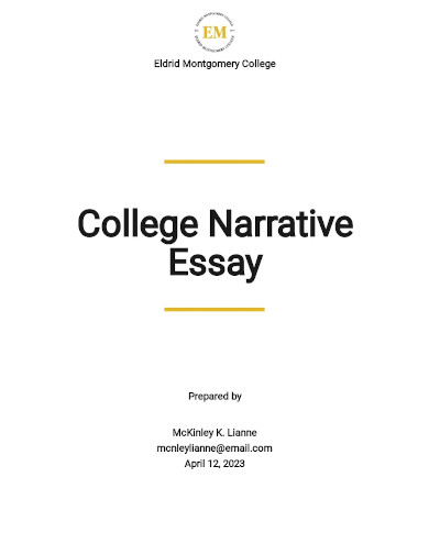 college narrative essay tips