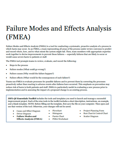failure mode and effects analysis template