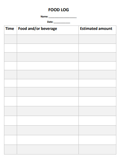 food log