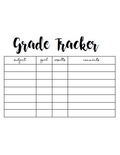 formal grade tracker