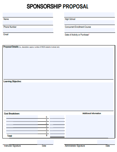 FREE 10+ Sponsorship Proposal Samples in PDF