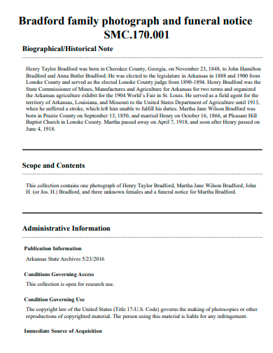 funeral notice example