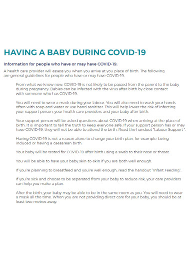 having a baby during covid