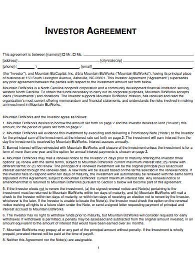 investor agreement