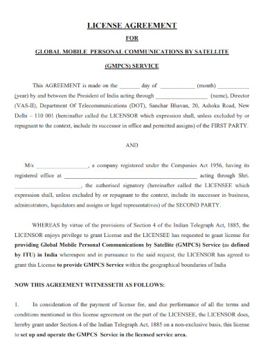 licensing agreement template