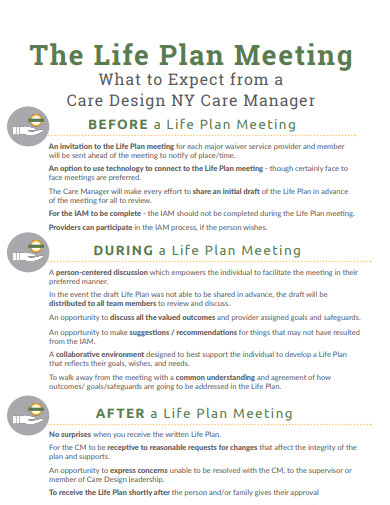 life plan meeting