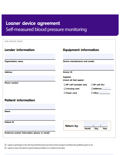 loaner device agreement