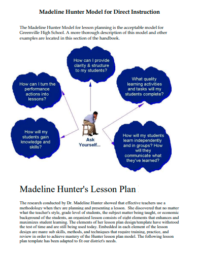 madeline hunter lesson plan in pdf