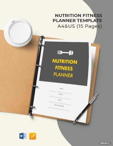 nutrition fitness planner