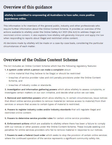 online content scheme plan