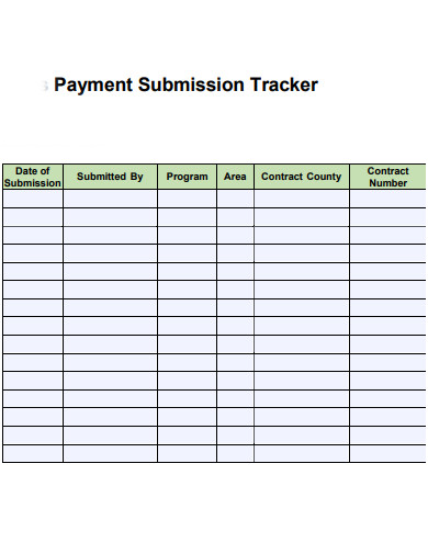 payment submission tracker