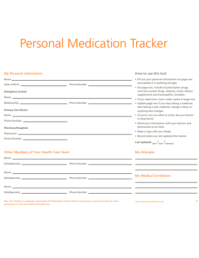 personal medication tracker