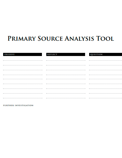 primary source analysis tool