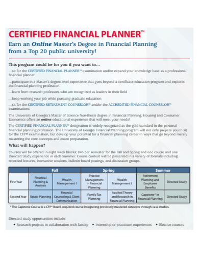 printable financial planner
