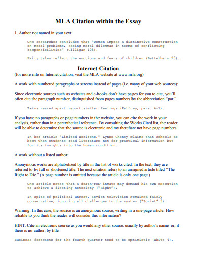 printable mla format essay