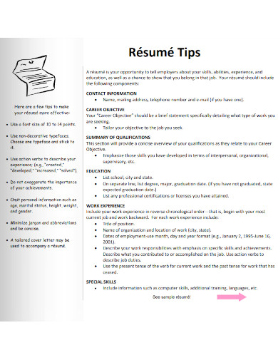 resume intro tips