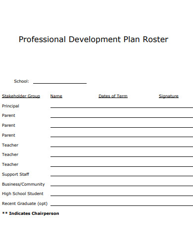 roster development plan