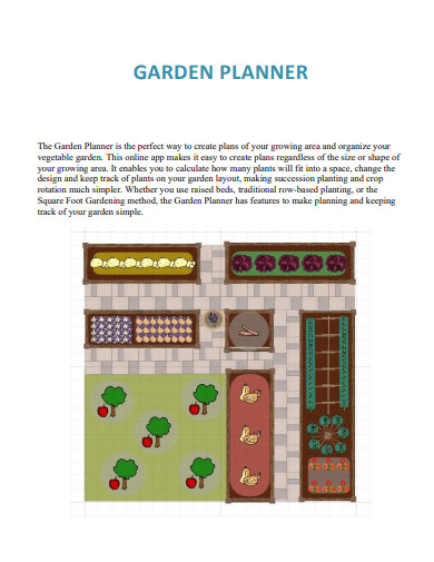 sample garden planner
