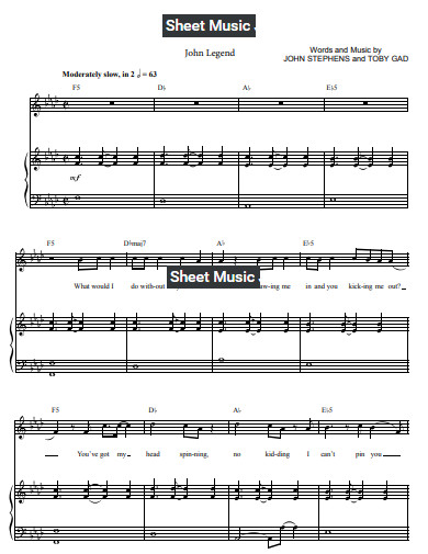 sample sheet music