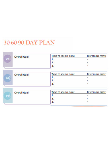 simple 30 60 90 day plan