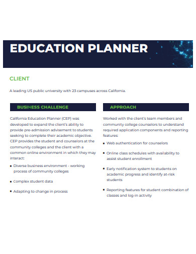 simple education planner