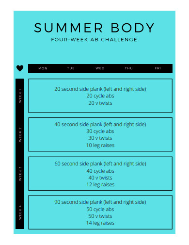 simple workout planner