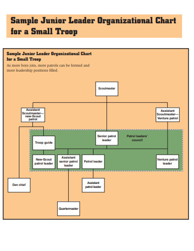 small troop organization chart