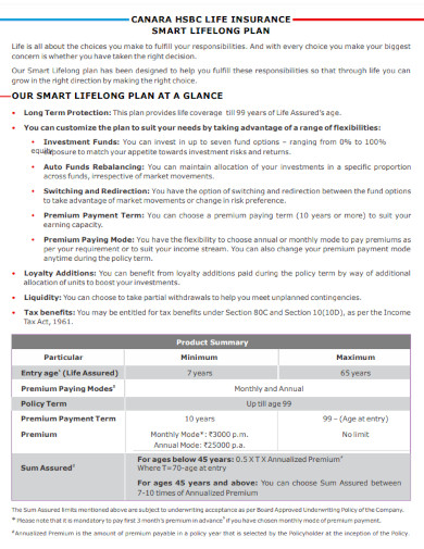 smart lifelong year plan brochure