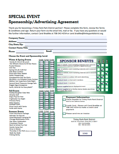 special event sponsorship agreement