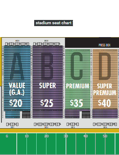 stadium seat chart