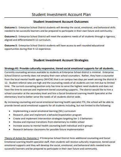 student investment account plan
