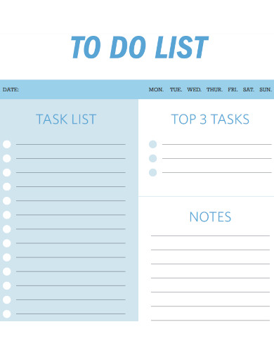 tasks to do list 