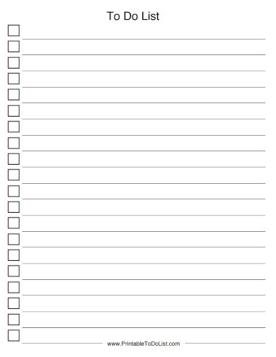 to do list checklist 