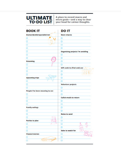 ultimate to do list