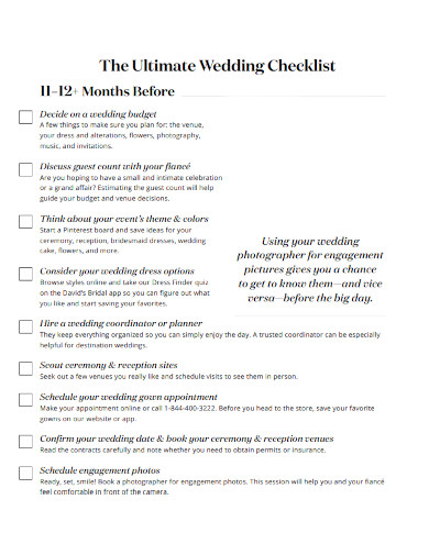 ultimate wedding to do checklist 