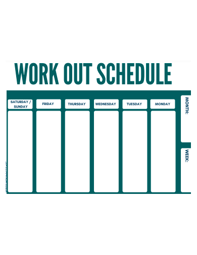 work out planner