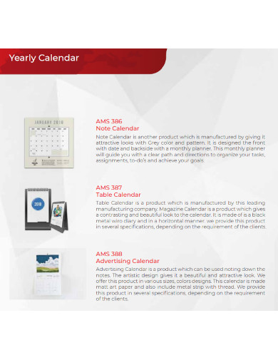 yearly calendar planner