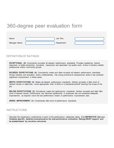 360 degree peer evaluation