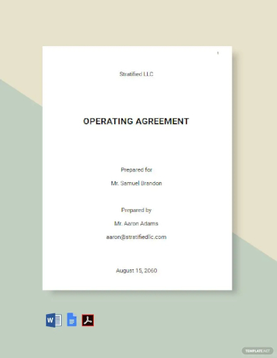 blank operating agreement template