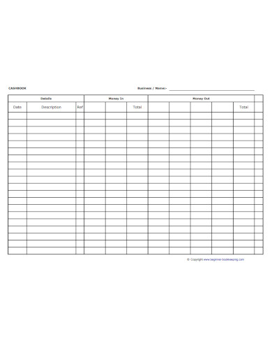 bookkeeping forms 